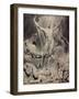 Satan Arousing the Rebel Angels-William Blake-Framed Giclee Print