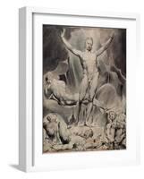 Satan Arousing the Rebel Angels-William Blake-Framed Giclee Print