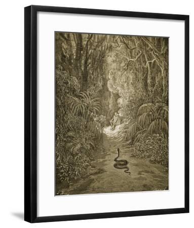 'Satan As a Serpent Enters Paradise' Giclee Print - Gustave Doré ...