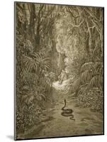 Satan As a Serpent Enters Paradise-Gustave Doré-Mounted Giclee Print