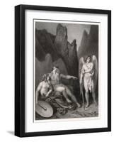 Satan at the Court of Chaos-Allais-Framed Art Print