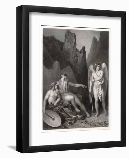 Satan at the Court of Chaos-Allais-Framed Art Print