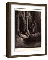 Satan at the Gates of Hell-Gustave Dore-Framed Giclee Print