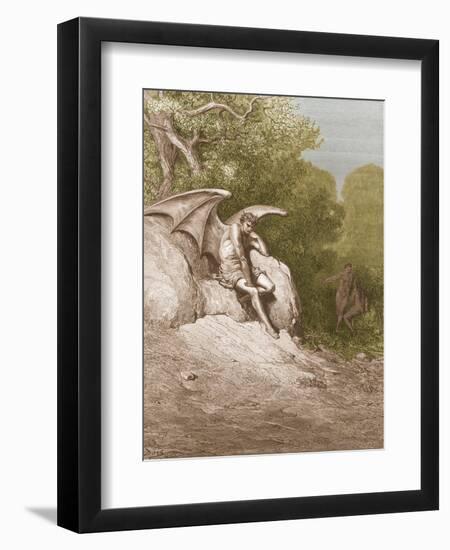 Satan, by Dore-Science Source-Framed Giclee Print