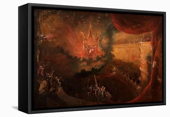 Satan Enthroned in Hell-Samuel Colman-Framed Stretched Canvas