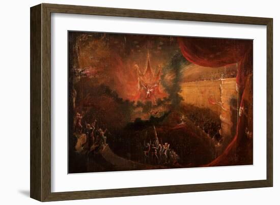 Satan Enthroned in Hell-Samuel Colman-Framed Giclee Print