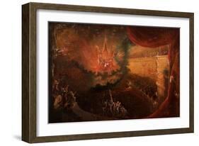 Satan Enthroned in Hell-Samuel Colman-Framed Giclee Print