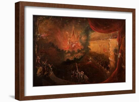Satan Enthroned in Hell-Samuel Colman-Framed Giclee Print