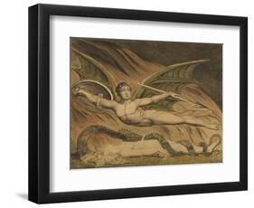 Satan Exulting over Eve, 1795-William Blake-Framed Premium Giclee Print