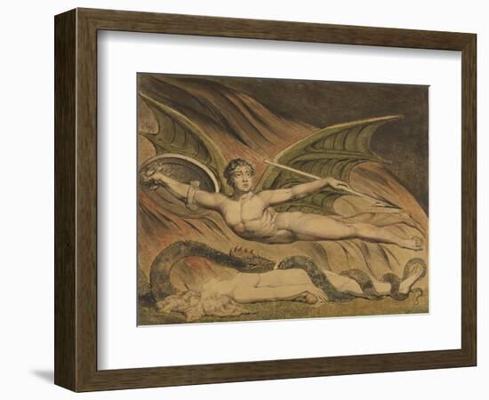 Satan Exulting over Eve, 1795-William Blake-Framed Giclee Print