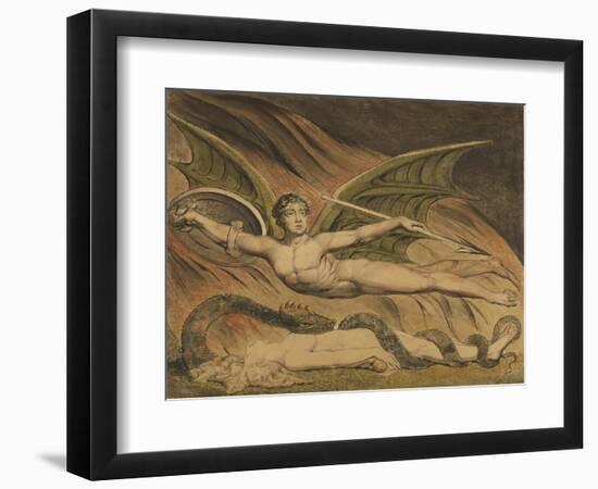 Satan Exulting over Eve, 1795-William Blake-Framed Giclee Print