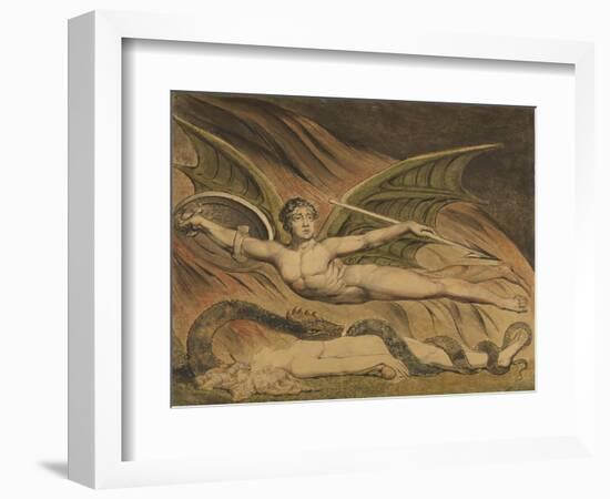 Satan Exulting over Eve, 1795-William Blake-Framed Giclee Print