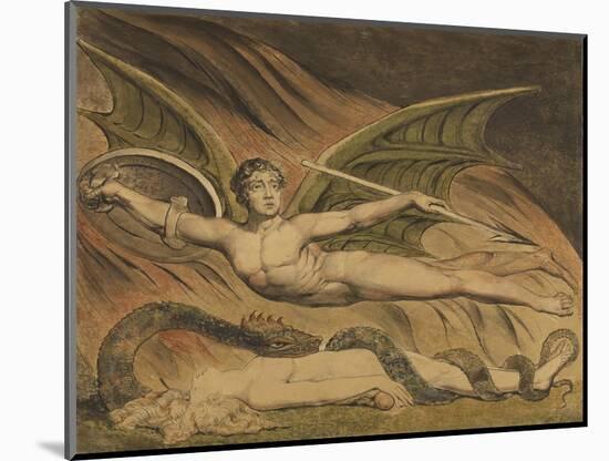 Satan Exulting over Eve, 1795-William Blake-Mounted Giclee Print