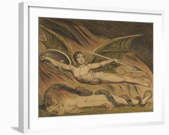 Satan Exulting over Eve, 1795-William Blake-Framed Giclee Print