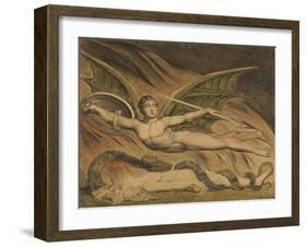 Satan Exulting over Eve, 1795-William Blake-Framed Giclee Print