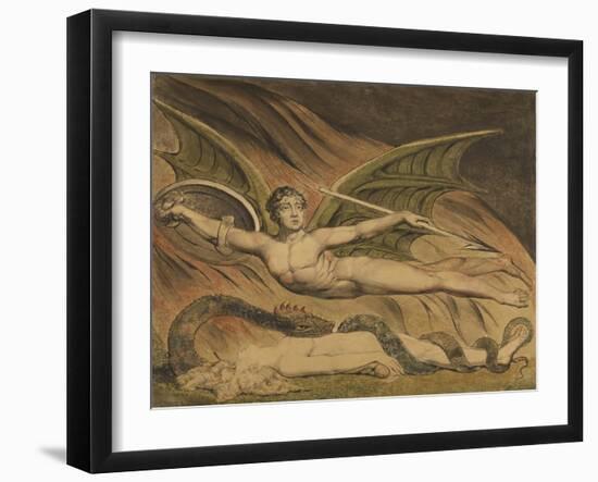 Satan Exulting over Eve, 1795-William Blake-Framed Giclee Print