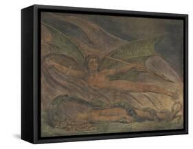 Satan Exulting over Eve-William Blake-Framed Stretched Canvas