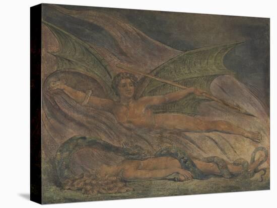 Satan Exulting over Eve-William Blake-Stretched Canvas