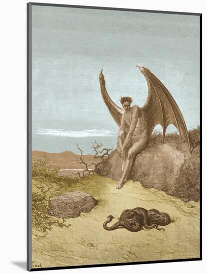 Satan Finding Serpent, by Dore-Science Source-Mounted Giclee Print