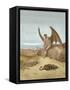 Satan Finding Serpent, by Dore-Science Source-Framed Stretched Canvas