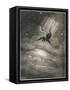 Satan Flies to Earth-null-Framed Stretched Canvas