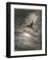 Satan Flies to Earth-null-Framed Photographic Print