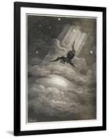 Satan Flies to Earth-null-Framed Photographic Print