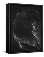 Satan in Hell-John Martin-Framed Stretched Canvas