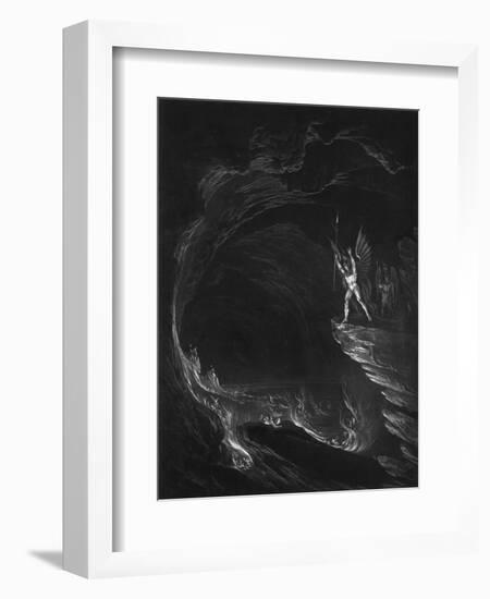 Satan in Hell-John Martin-Framed Art Print