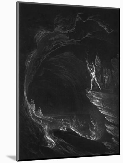 Satan in Hell-John Martin-Mounted Art Print