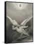 Satan Leaps over the Walls of Heaven, from a French Edition of 'Paradise Lost' by John Milton-Richard Edmond Flatters-Framed Stretched Canvas
