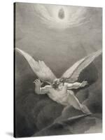 Satan Leaps over the Walls of Heaven, from a French Edition of 'Paradise Lost' by John Milton-Richard Edmond Flatters-Stretched Canvas