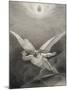 Satan Leaps over the Walls of Heaven, from a French Edition of 'Paradise Lost' by John Milton-Richard Edmond Flatters-Mounted Giclee Print