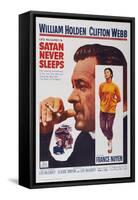 Satan Never Sleeps, from Left: William Holden, France Nuyen, 1962-null-Framed Stretched Canvas