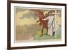 Satan Offers Jesus All Kinds of Nice Things if He Will Only Renounce His Mission: But He Refuses-Eugene Damblans-Framed Art Print