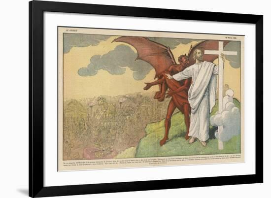 Satan Offers Jesus All Kinds of Nice Things if He Will Only Renounce His Mission: But He Refuses-Eugene Damblans-Framed Premium Giclee Print