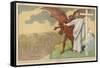Satan Offers Jesus All Kinds of Nice Things if He Will Only Renounce His Mission: But He Refuses-Eugene Damblans-Framed Stretched Canvas