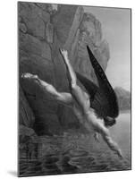 Satan Plunges into the River Styx, from a French Edition of "Paradise Lost"-Richard Edmond Flatters-Mounted Giclee Print