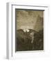 Satan Resting on the Mountain-Gustave Doré-Framed Giclee Print