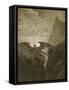 Satan Resting on the Mountain-Gustave Doré-Framed Stretched Canvas