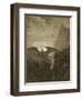 Satan Resting on the Mountain-Gustave Doré-Framed Premium Giclee Print