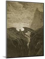 Satan Resting on the Mountain-Gustave Doré-Mounted Premium Giclee Print