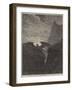 Satan Resting on the Mountain-Gustave Dore-Framed Giclee Print