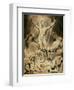 Satan rousing the rebellious angels. Paper.-William Blake-Framed Giclee Print