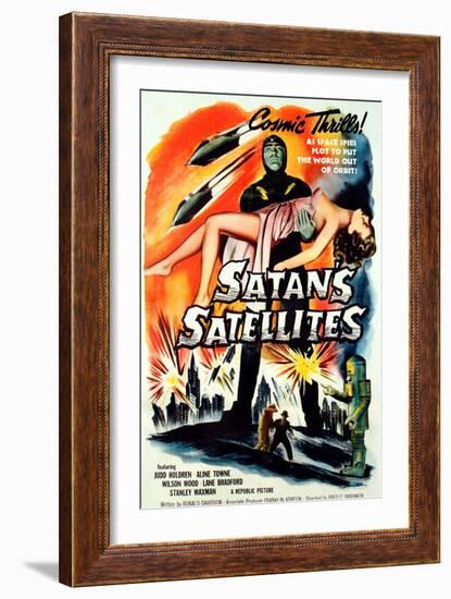 Satan's Satellites, Feature Version of the 1952 Serial Zombies of the Stratosphere, 1958-null-Framed Art Print