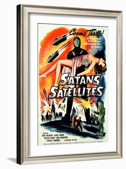 Satan's Satellites, Feature Version of the 1952 Serial Zombies of the Stratosphere, 1958-null-Framed Art Print