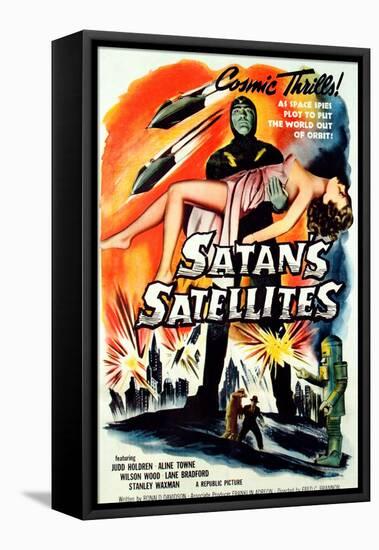 Satan's Satellites, Feature Version of the 1952 Serial Zombies of the Stratosphere, 1958-null-Framed Stretched Canvas