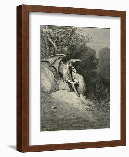 Satan Schemes-Gustave Doré-Framed Photographic Print