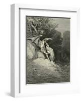 Satan Schemes-Gustave Doré-Framed Photographic Print