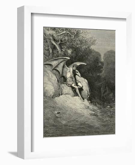 Satan Schemes-Gustave Doré-Framed Photographic Print